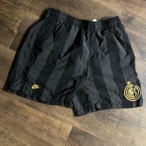 Nike Inter Milan FC Soccer Shorts Mens Large Black